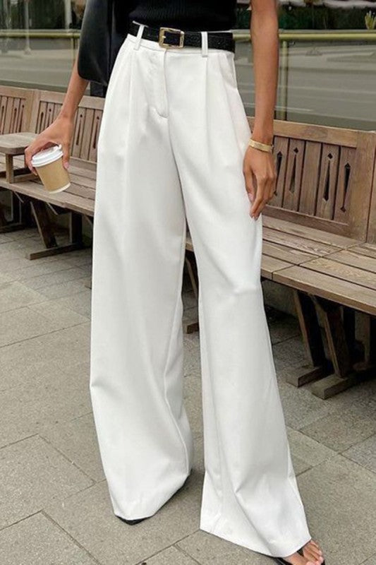 High Waisted Wide Pants