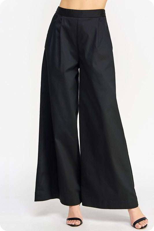 Wide Leg Black Pants