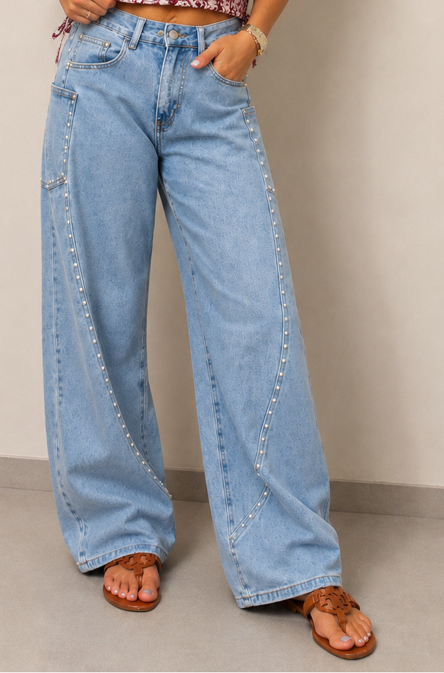Barrel Bead Jeans