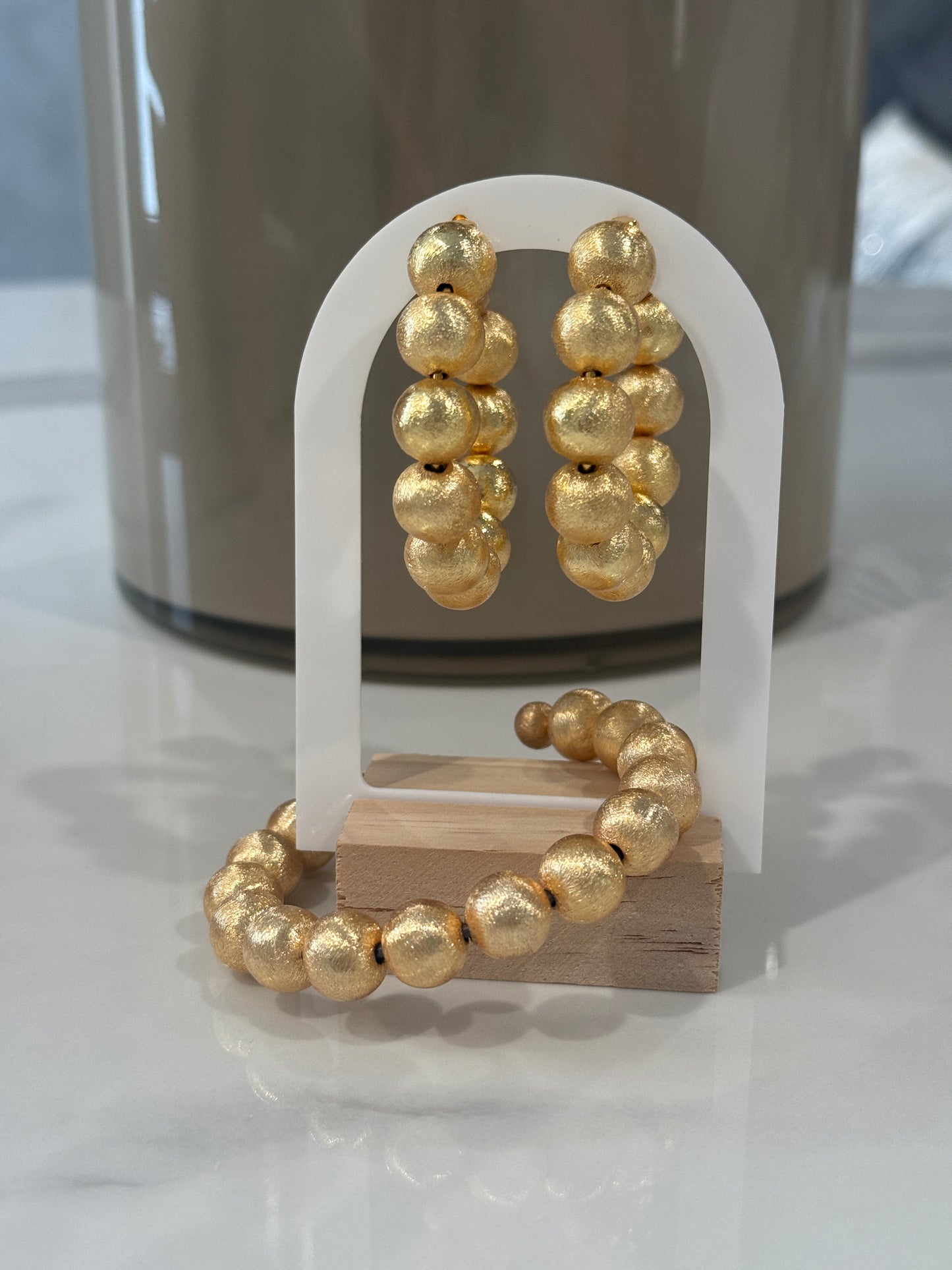 Beaded Hoop Earrings