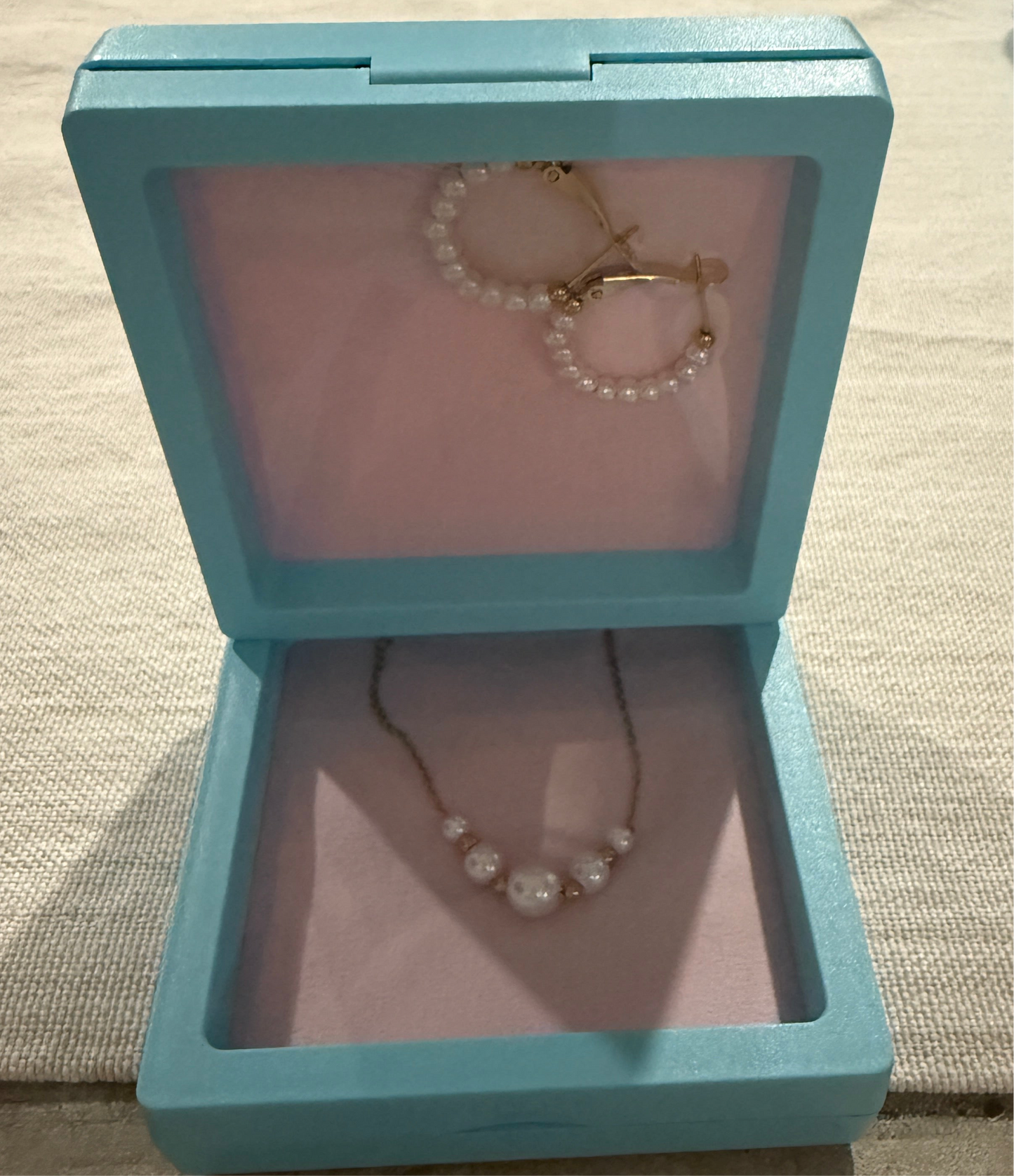 Pearl Gold Hoops