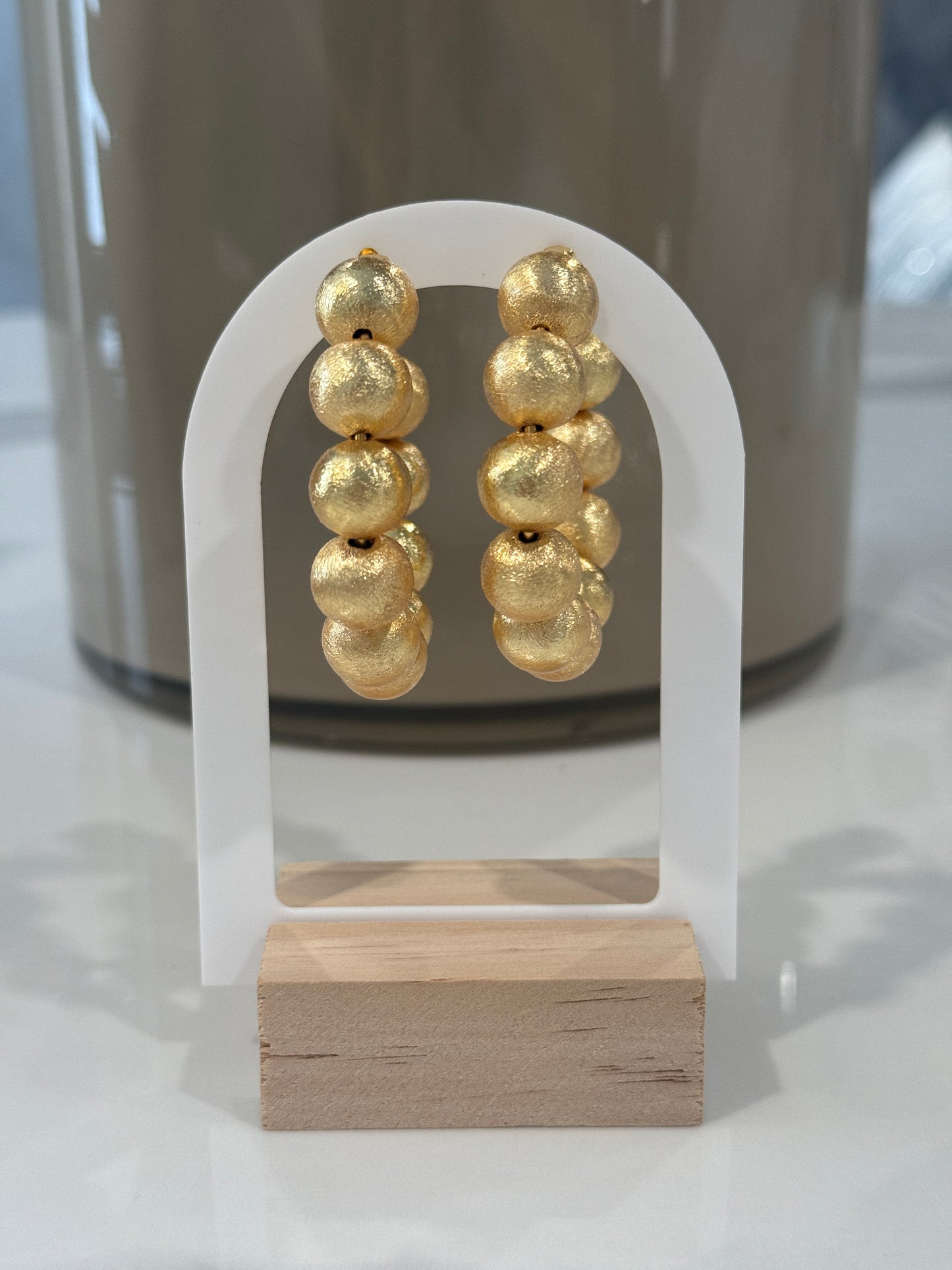 Beaded Hoop Earrings
