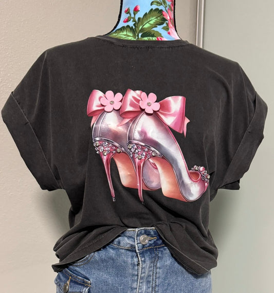 Pink Heels and Bows Tee