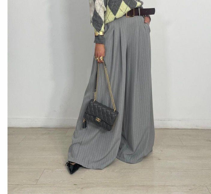 Wide Leg Work Pants