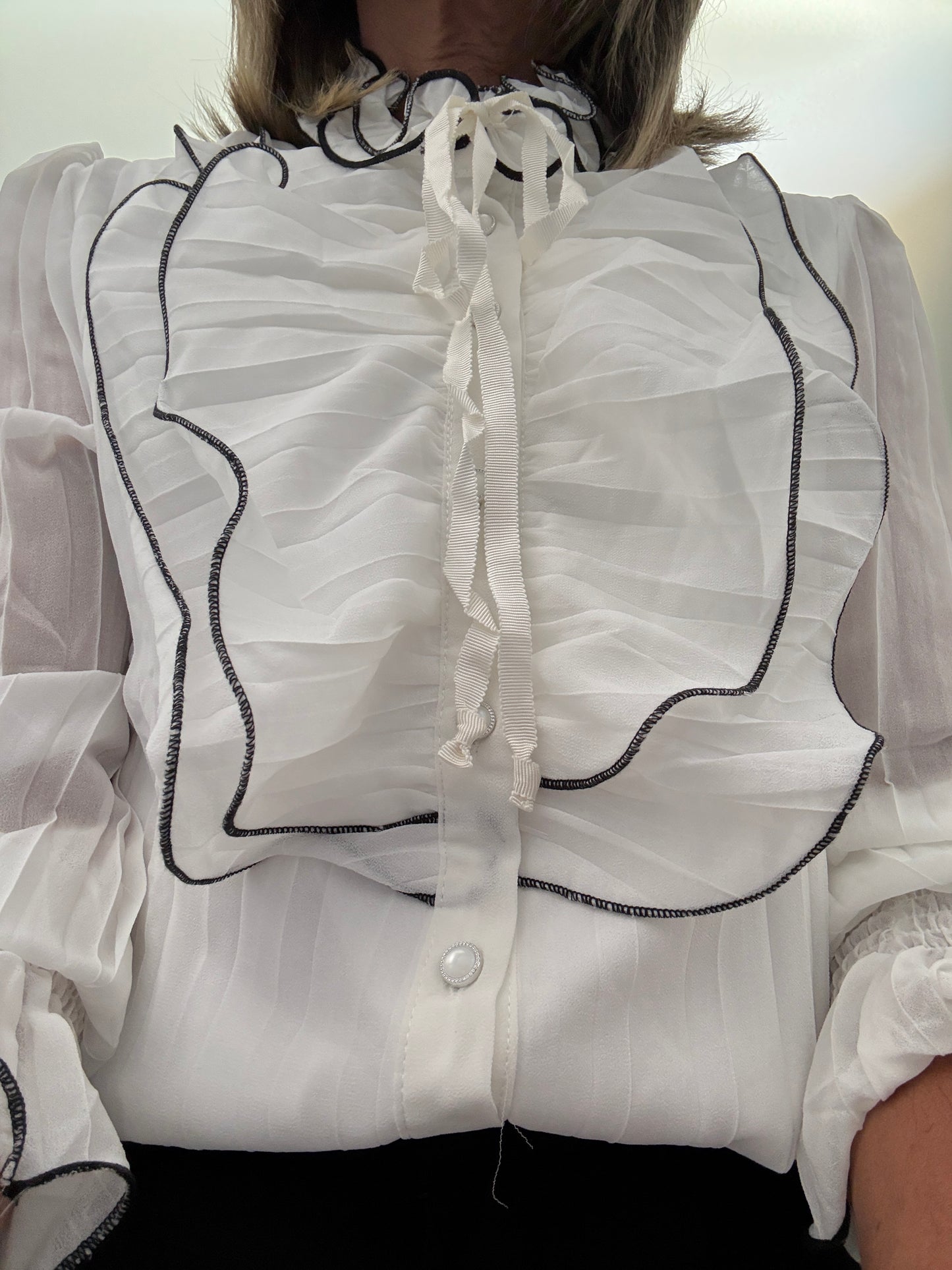 Victorian Charm Ruffle Blouse