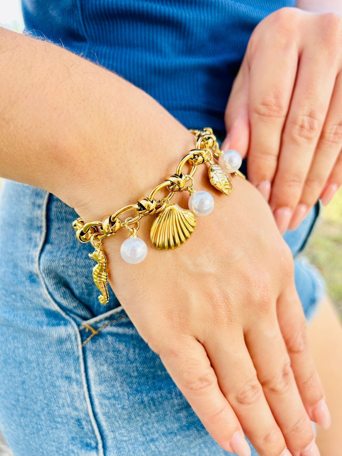 Beach Theme Charm Bracelet