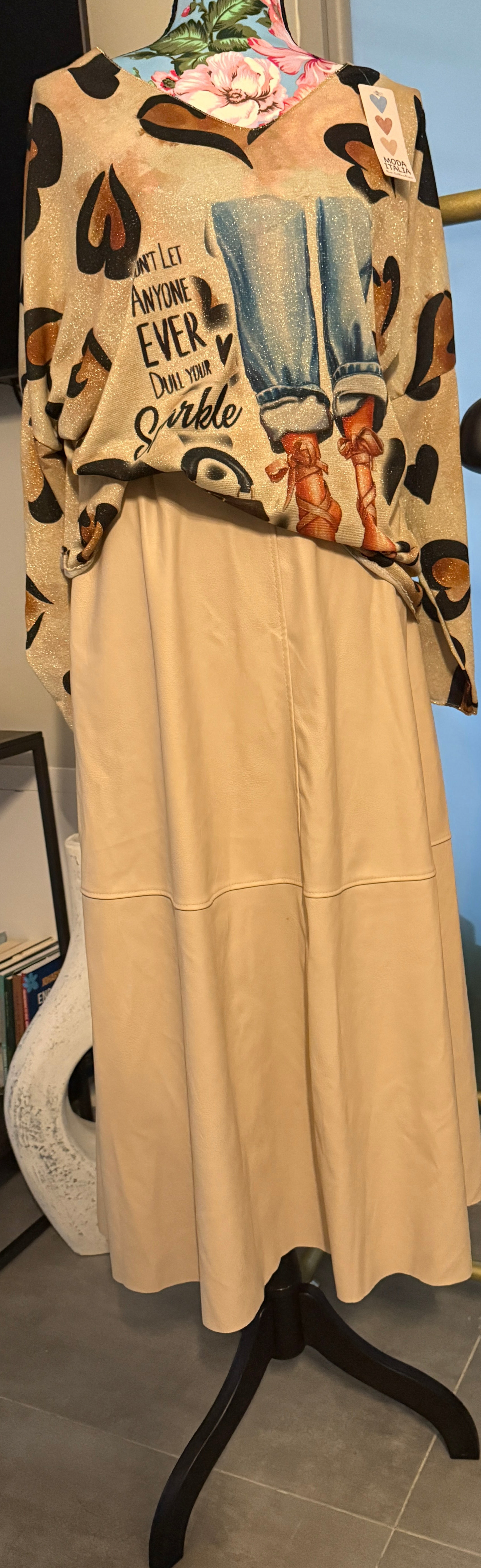 Sheer oversize shirt