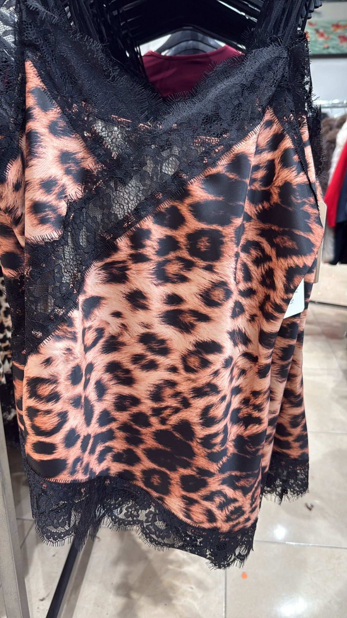 Midnight Lace Satin Shirt
