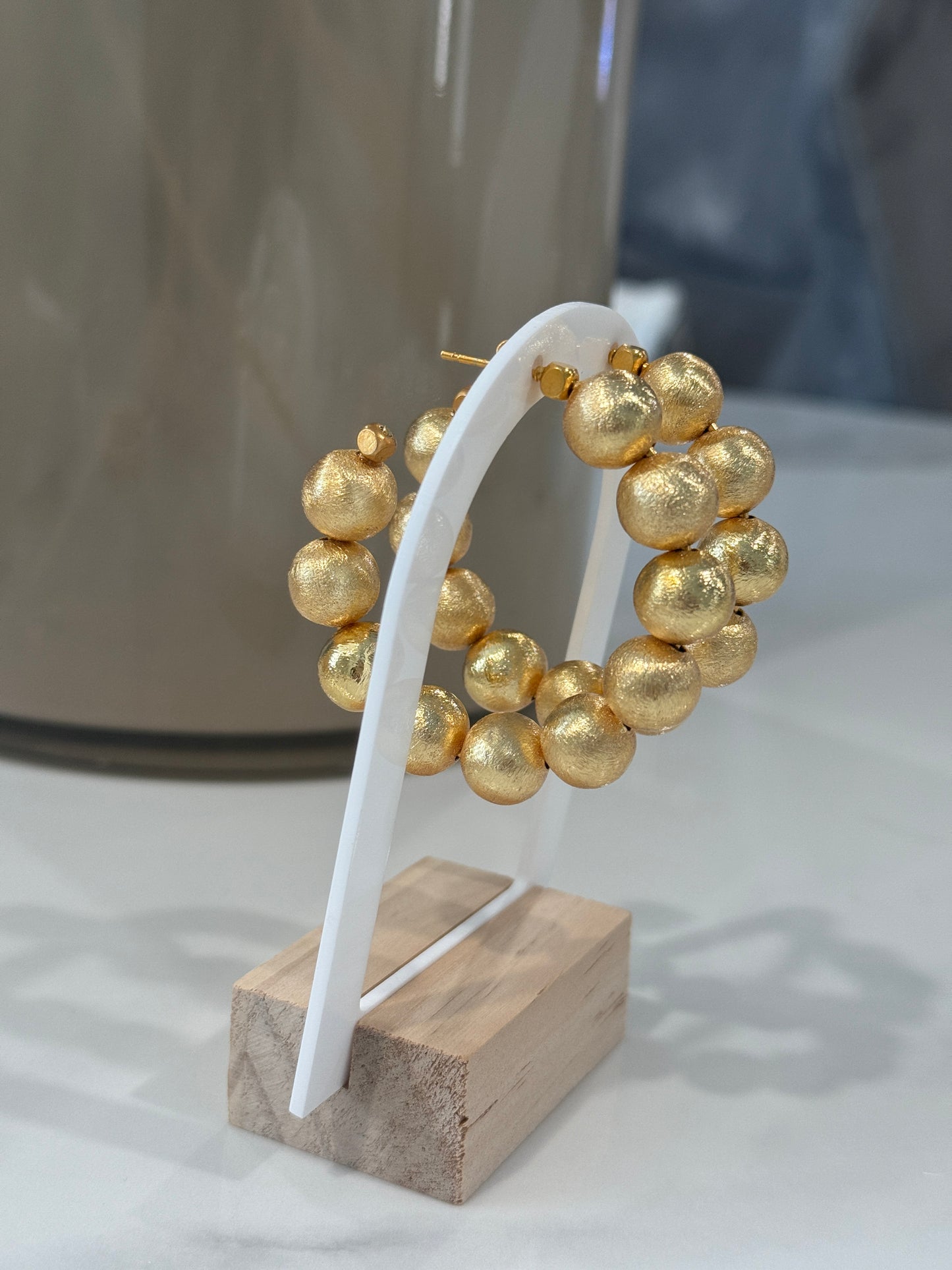 Beaded Hoop Earrings