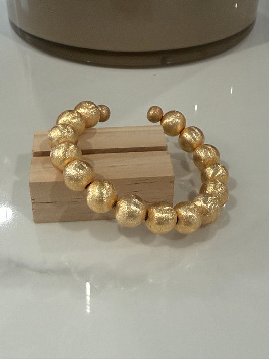 Gold Beads Cuff
