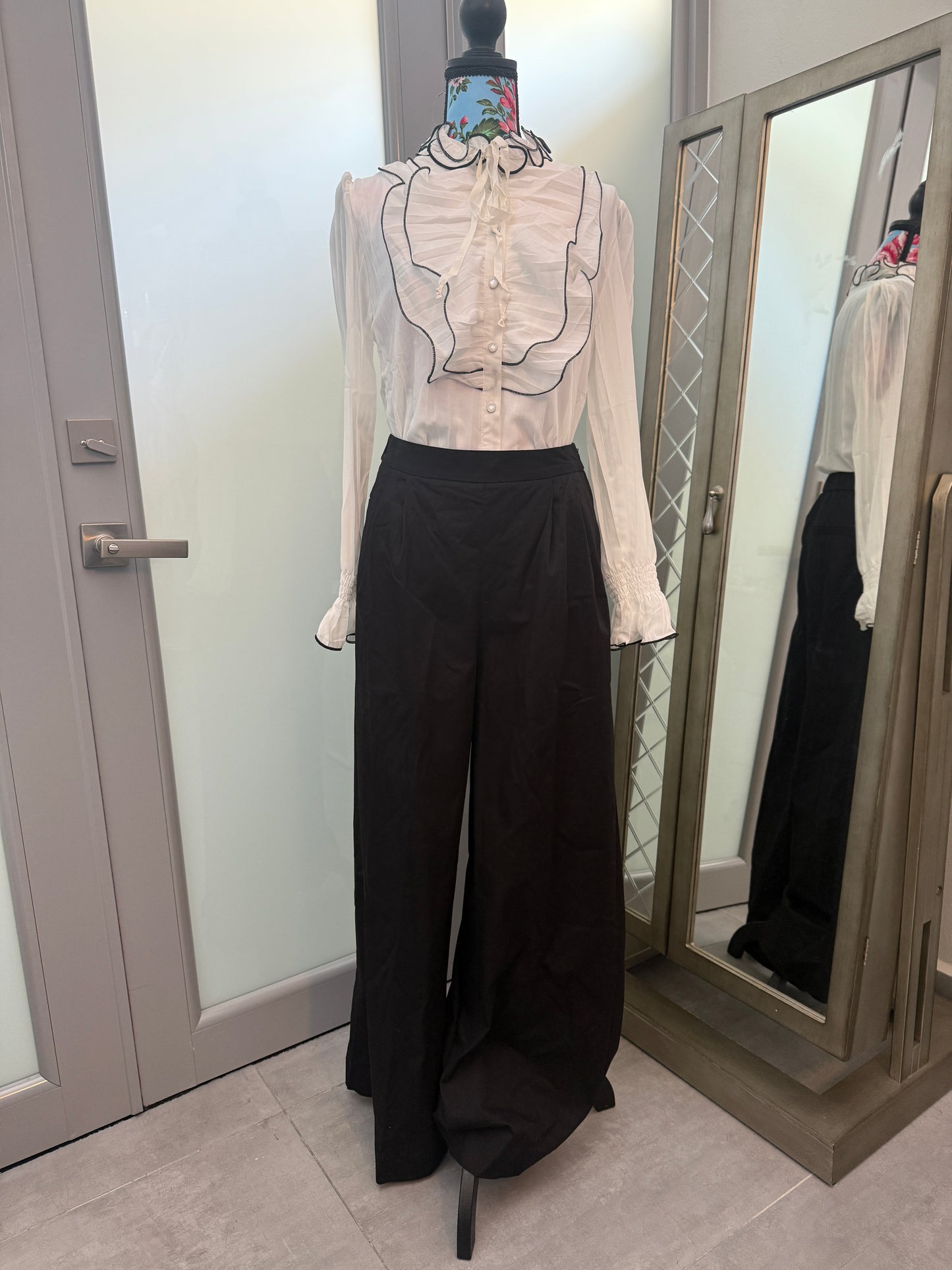 Victorian Charm Ruffle Blouse