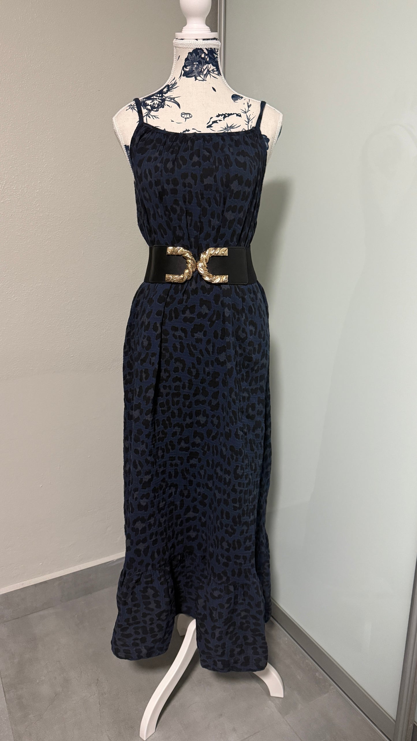 Blue Leopard Maxi
