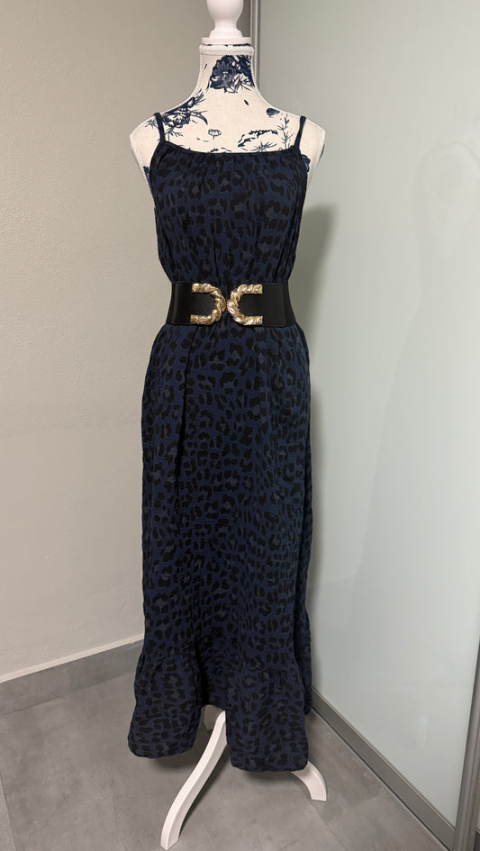 Blue Leopard Maxi
