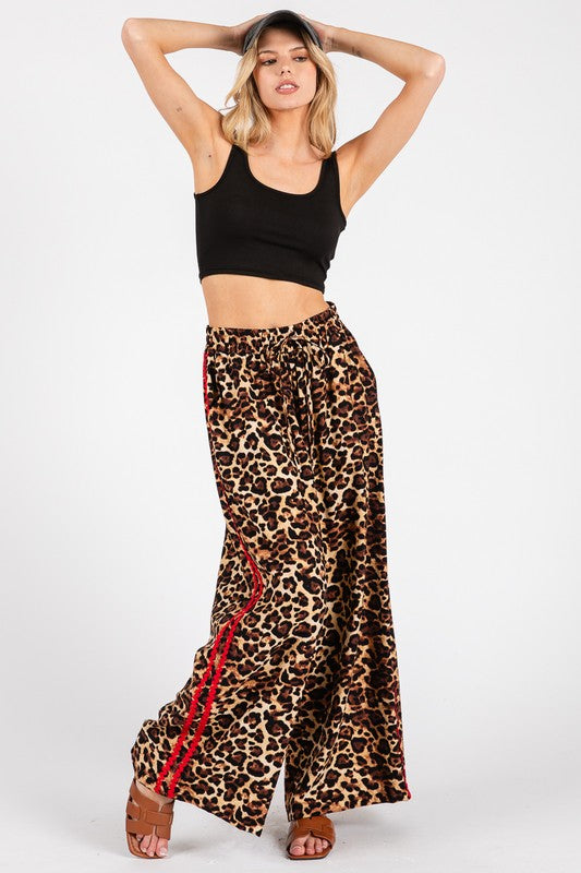 Leopard Palazzo Pants