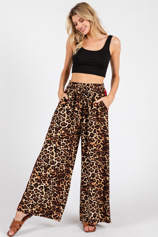 Leopard Palazzo Pants