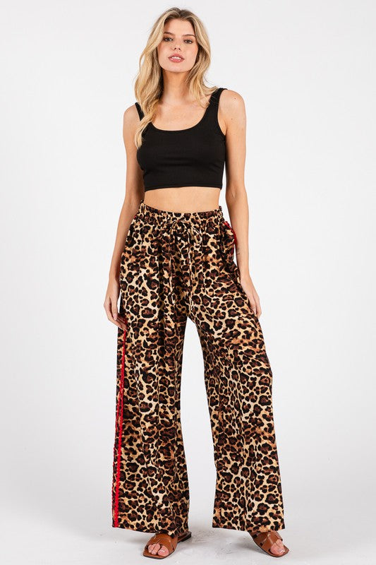 Leopard Palazzo Pants