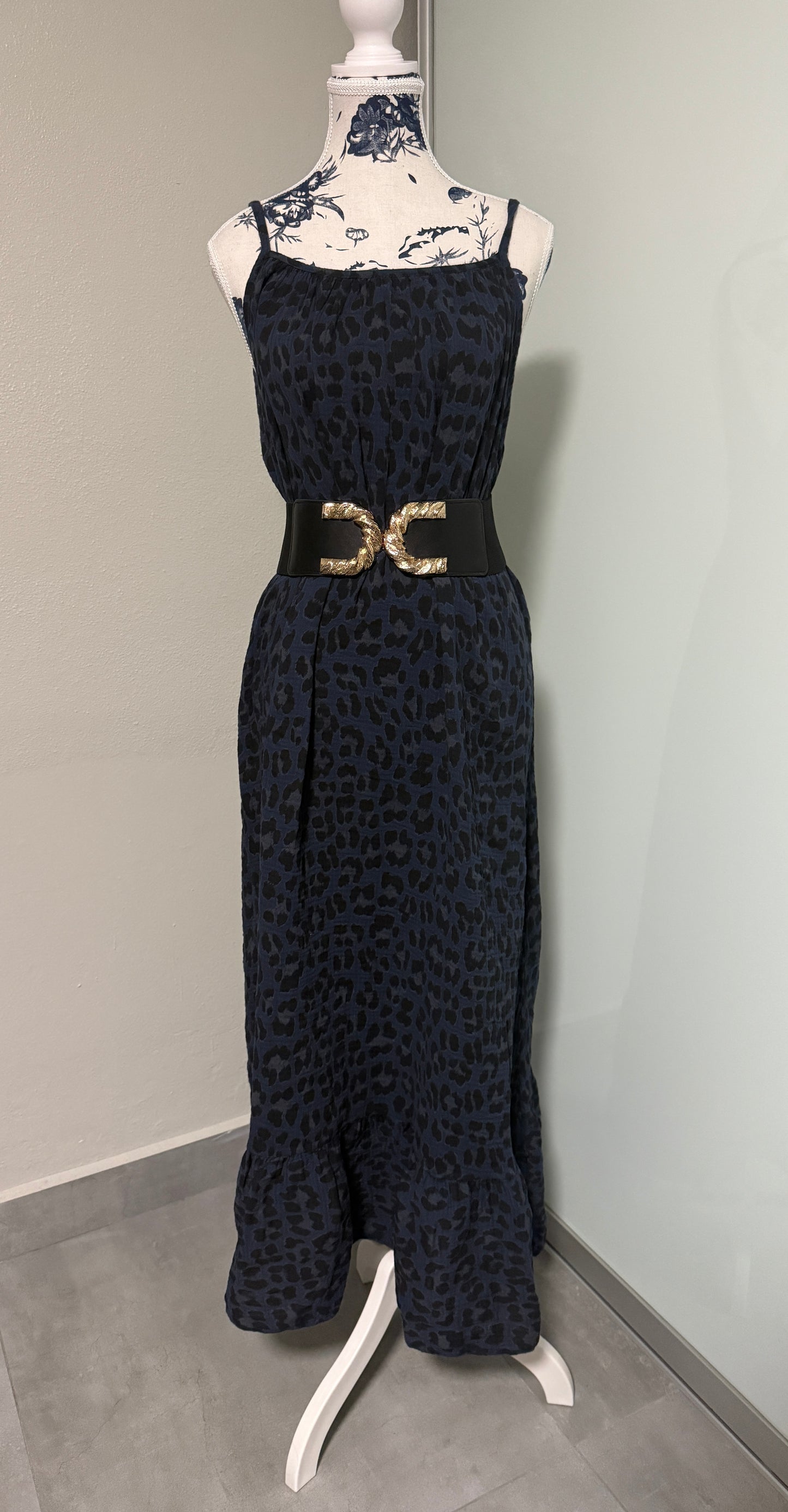 Blue Leopard Maxi