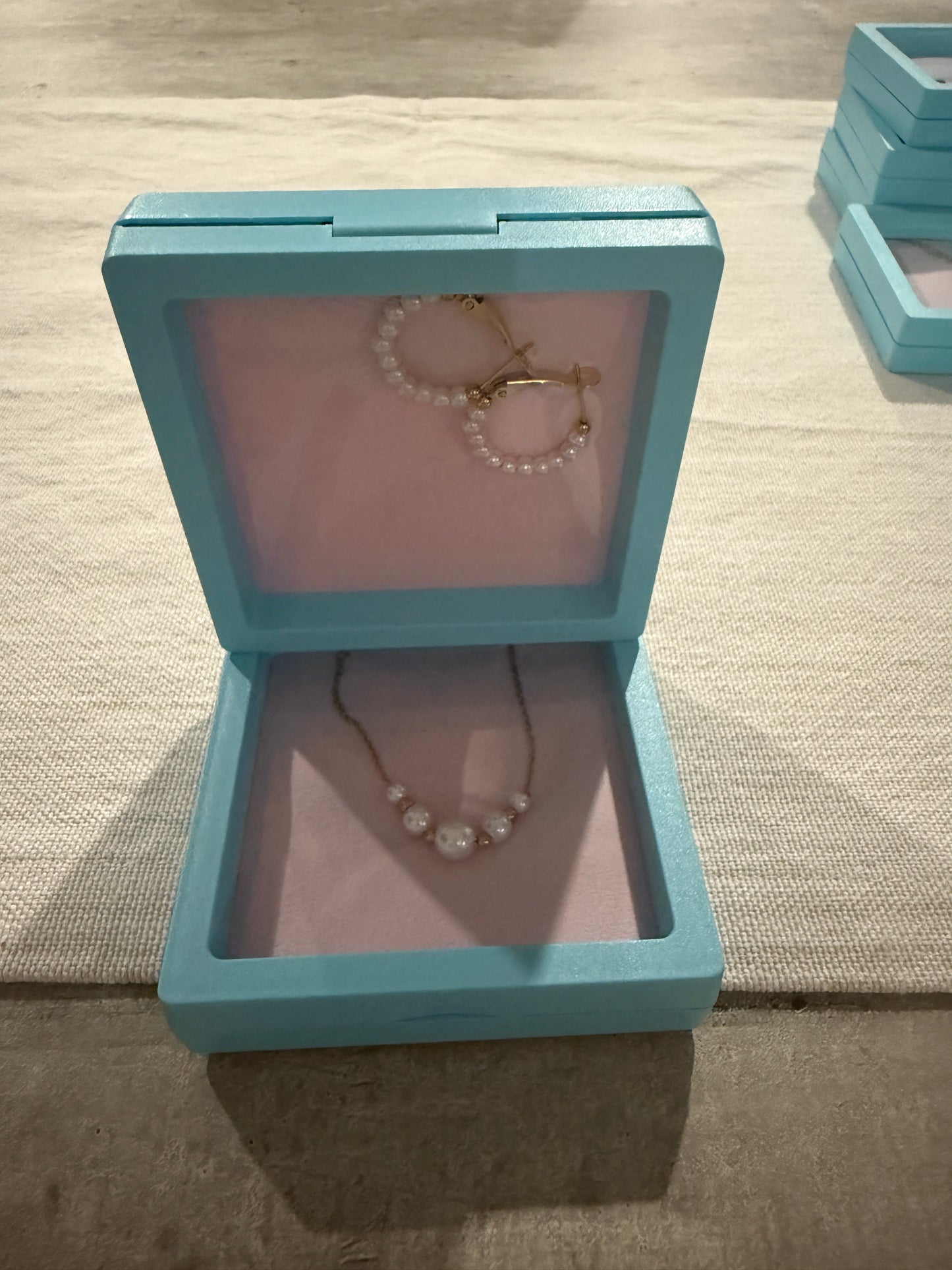Pearl Gold Hoops
