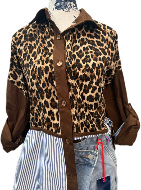 Animal Print/Lines/Solid Blouse
