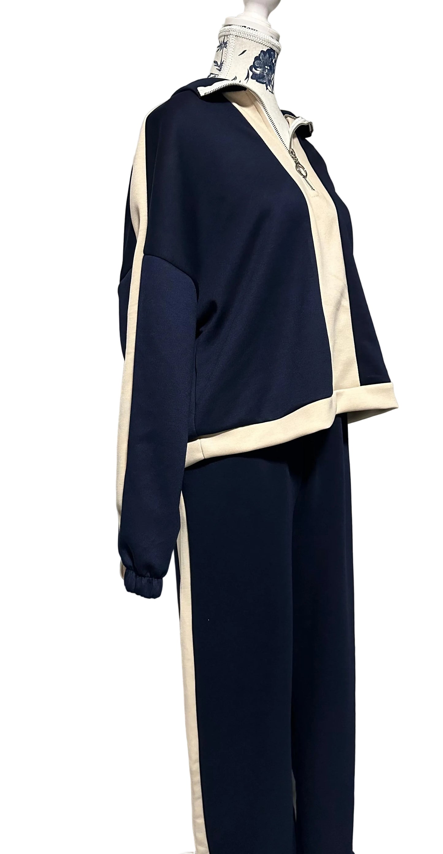 Travel Set Blue and Beige