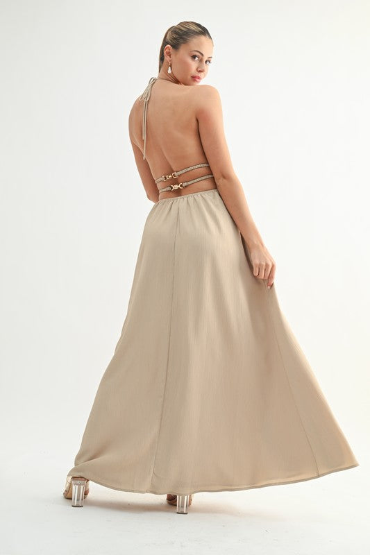 Chic Beige Dress
