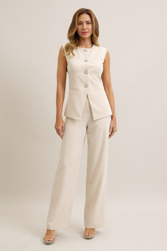 Working Pants and Vest Set